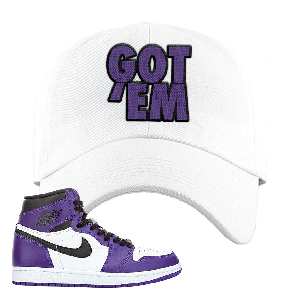 purple jordan hat