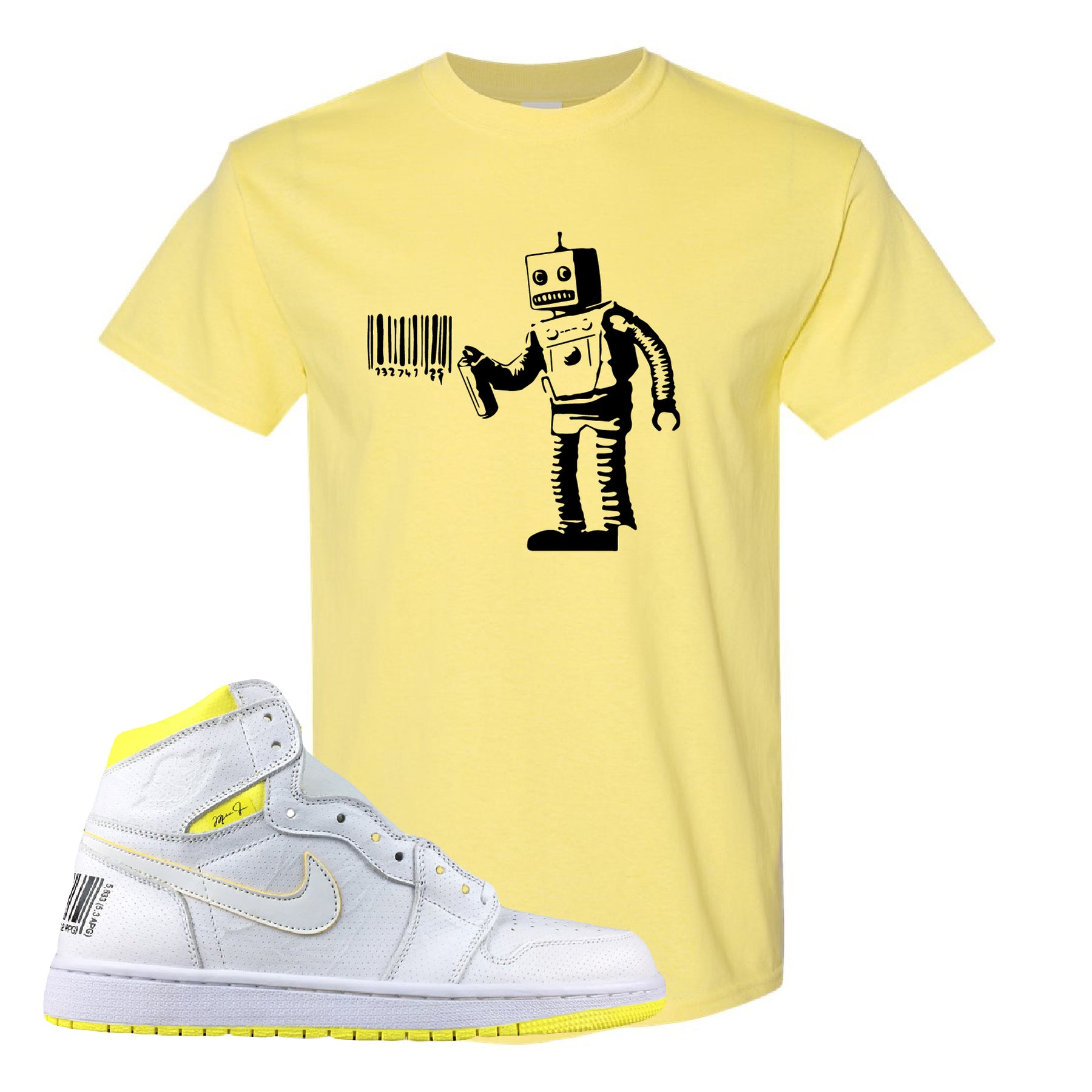 yellow jordan 1 shirt