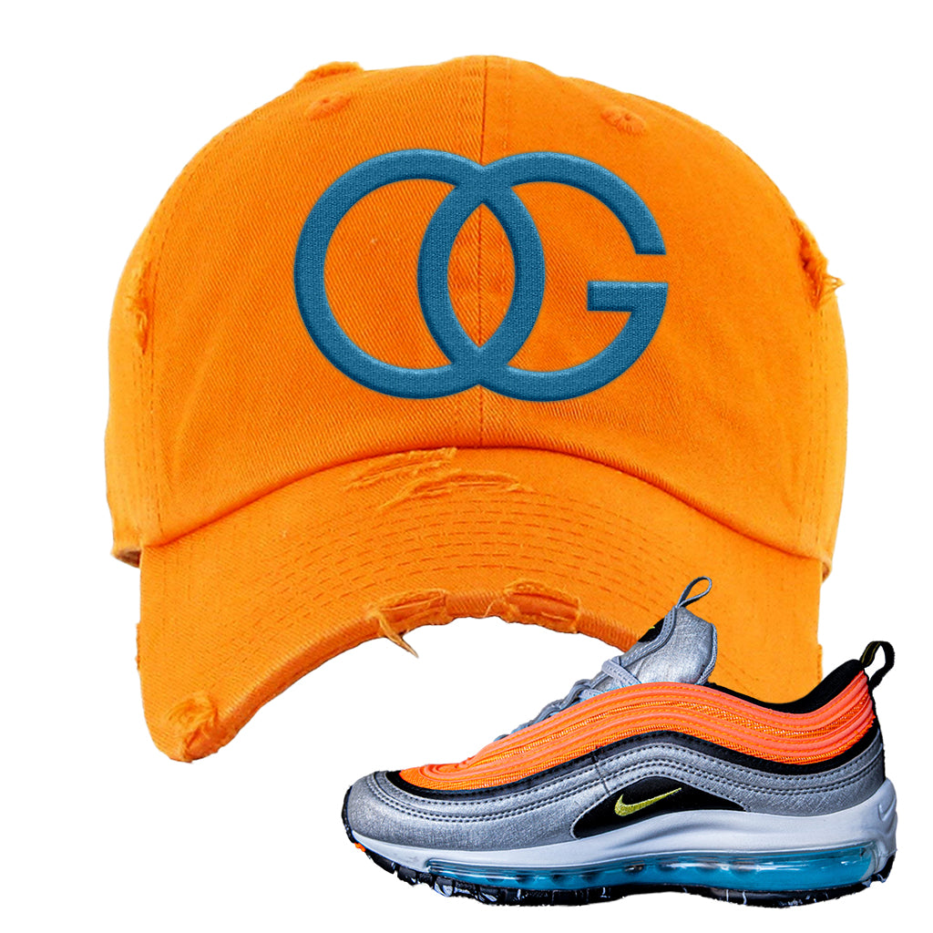 orange nike dad hat