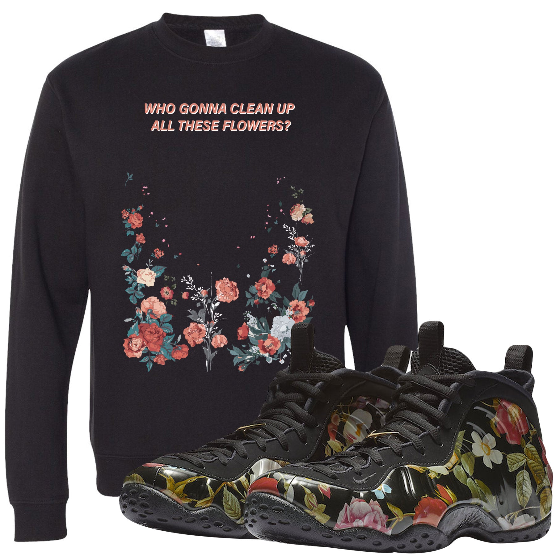 Air Foamposite One Floral Sneaker Hook 