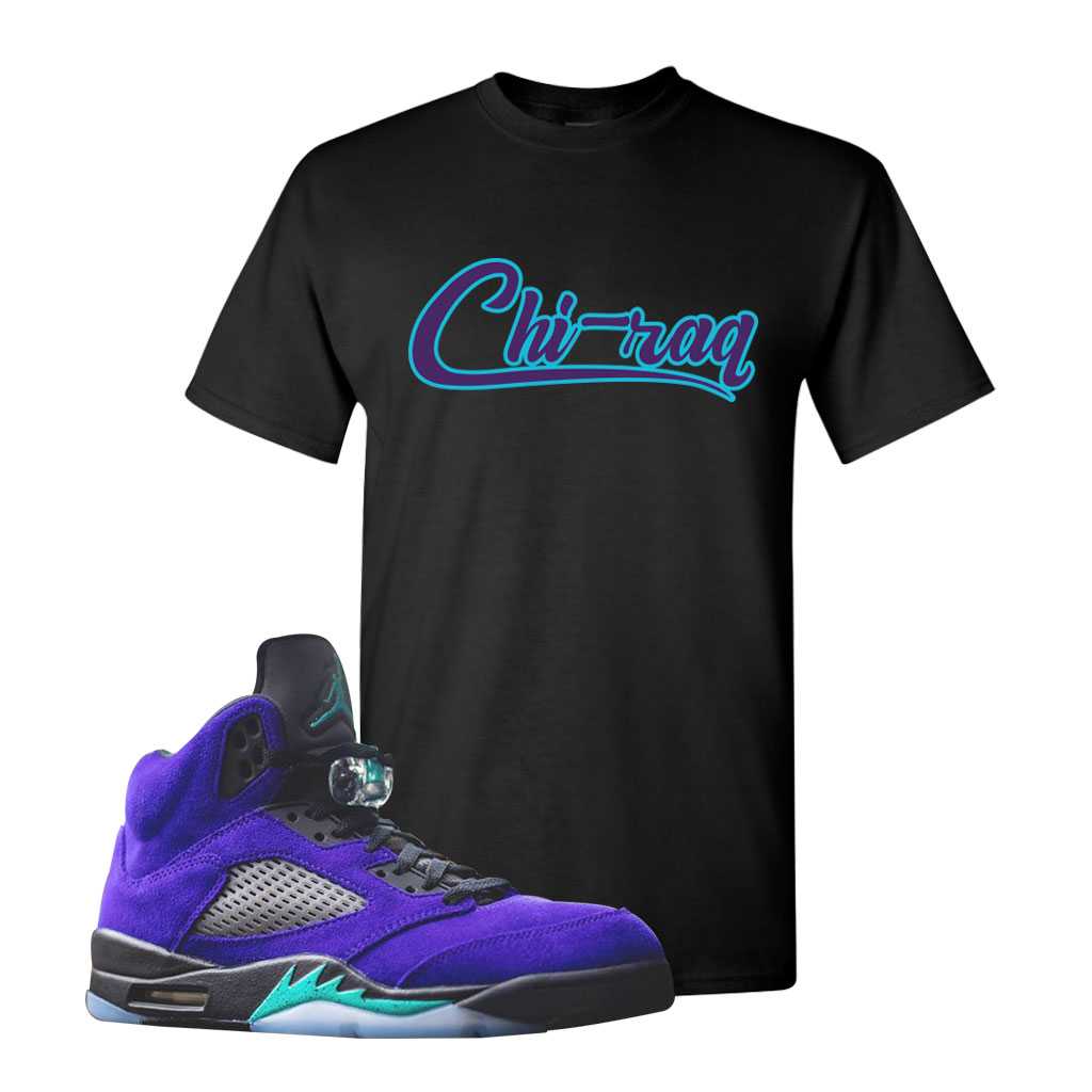 alternate grape jordan 5 shirt