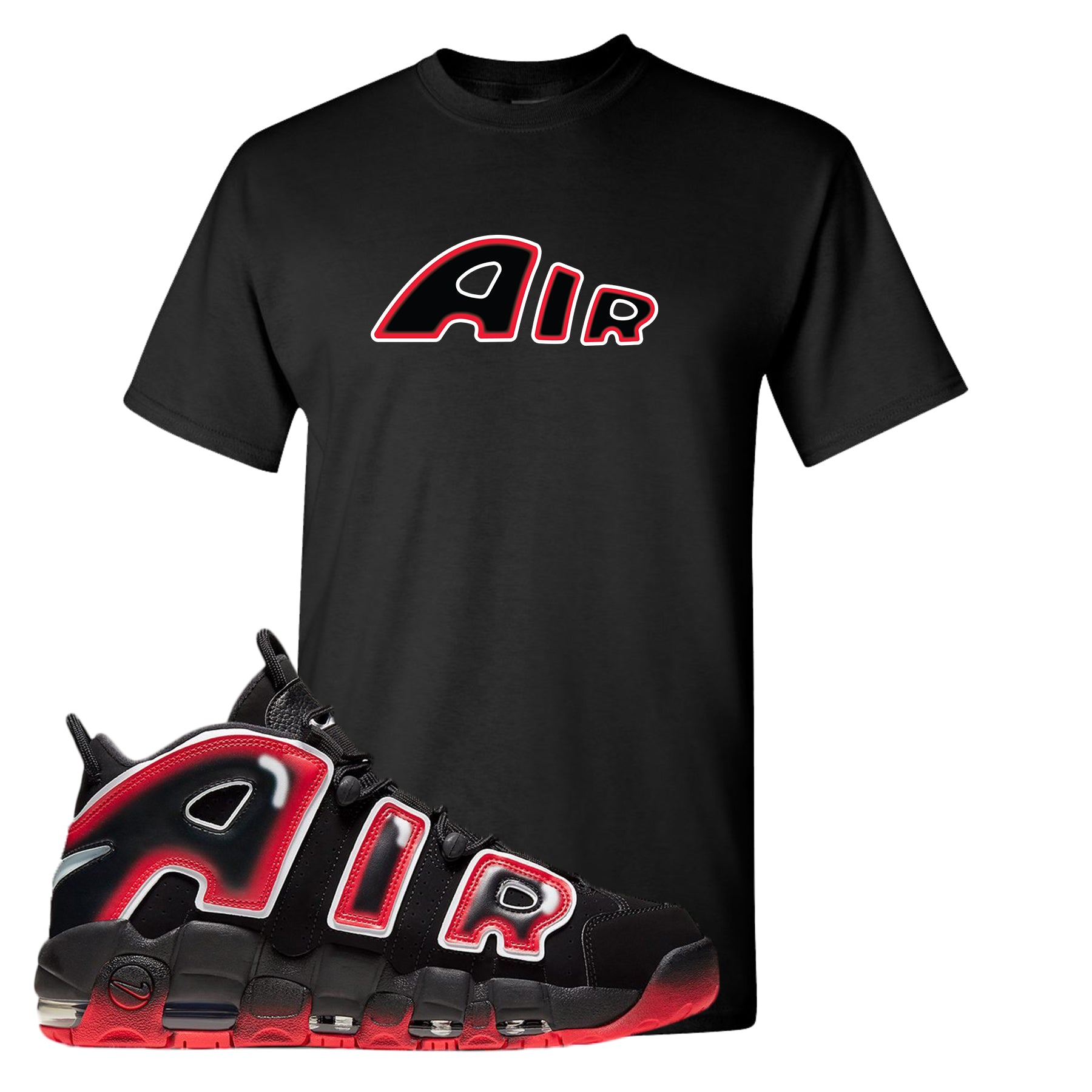 Air More Uptempo Laser Crimson T Shirt 