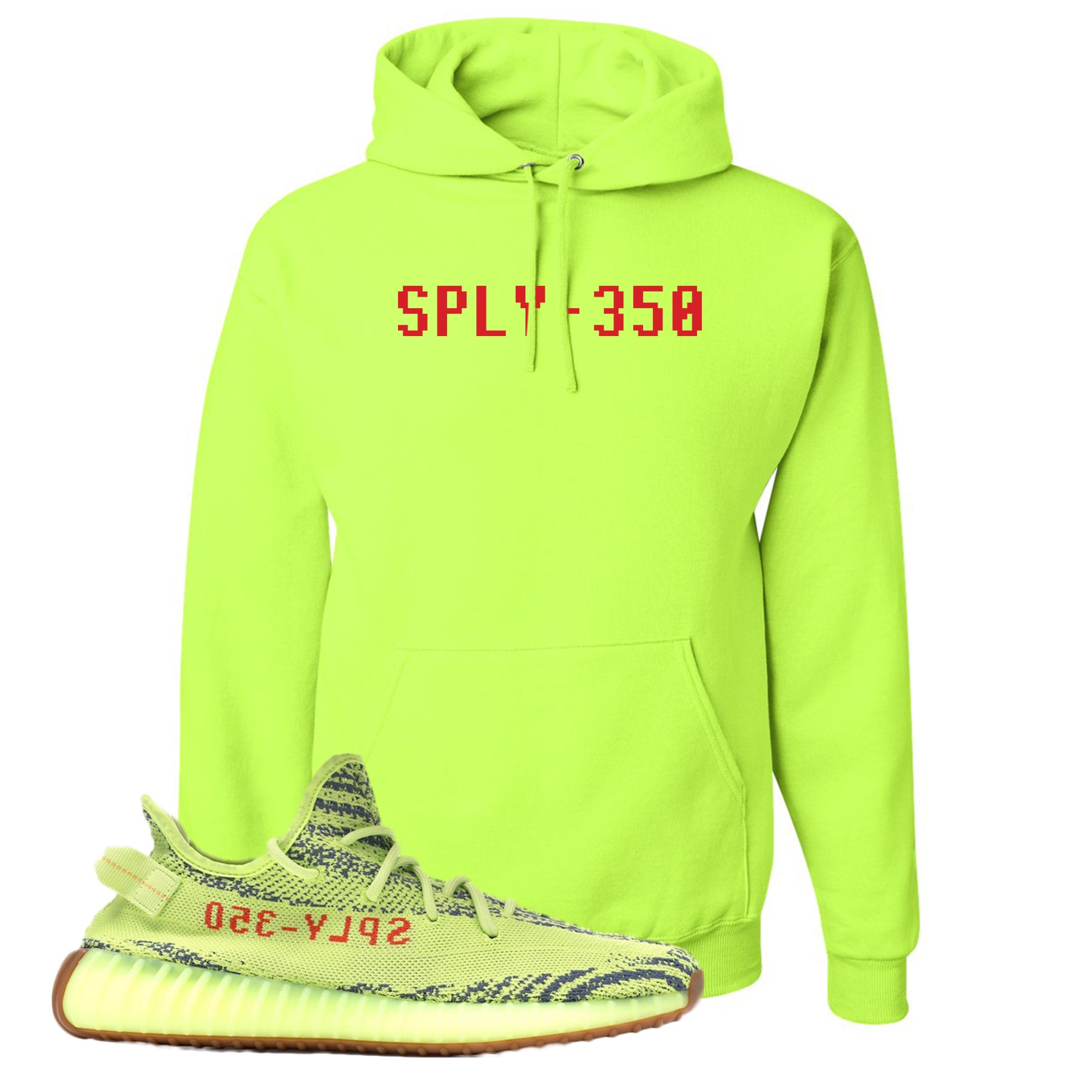 Sply-350 Safety Green Pullover Hoodie 