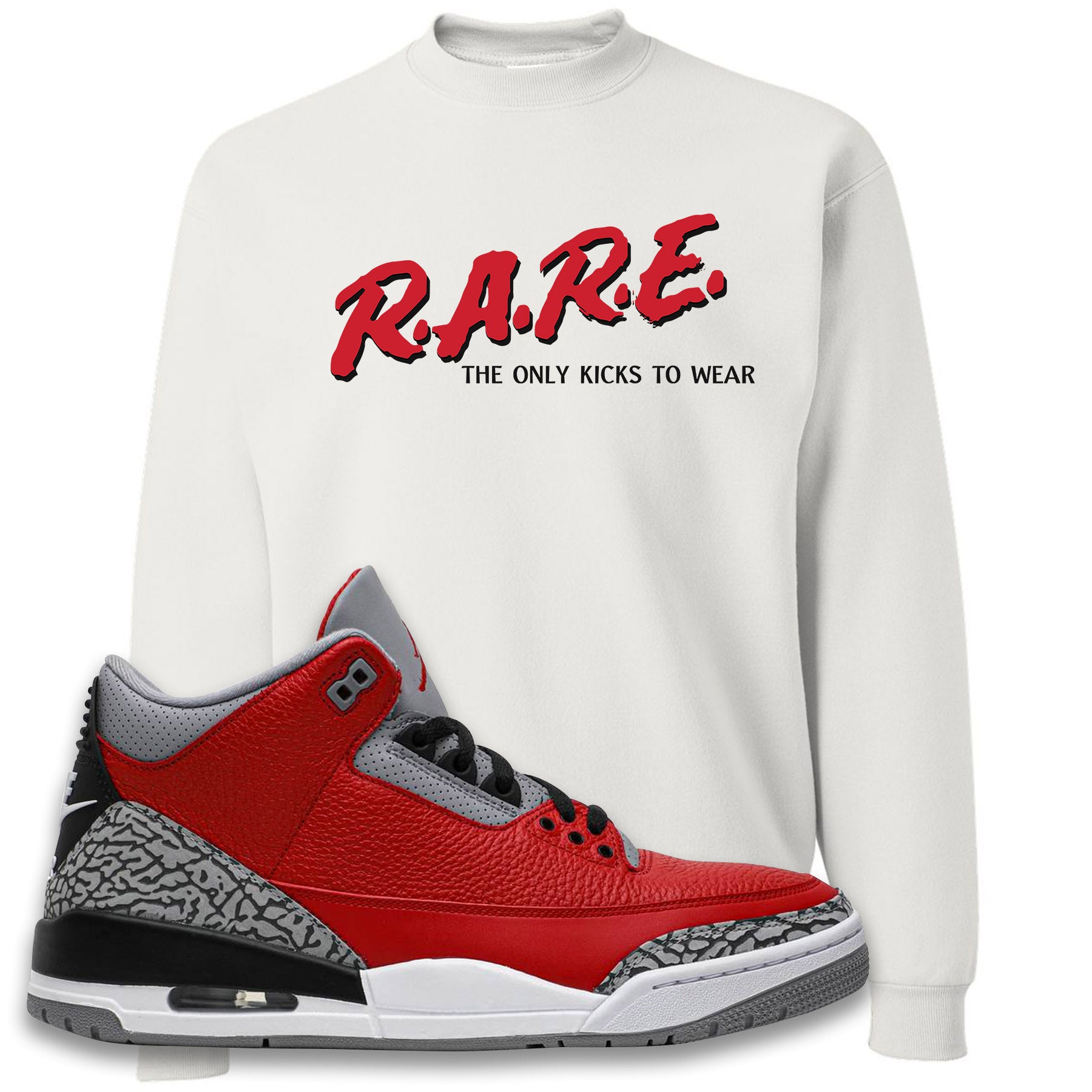 jordan 3 white red cement