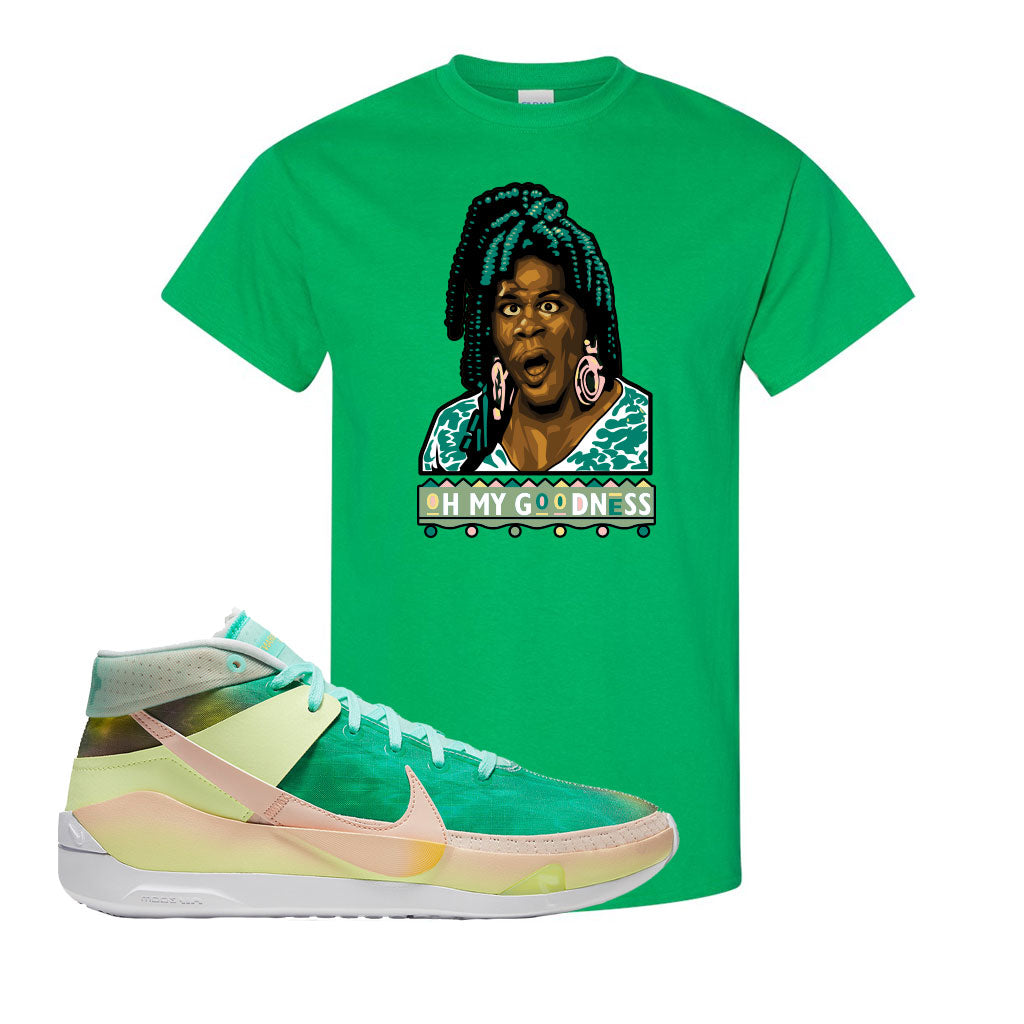 green kd shirt