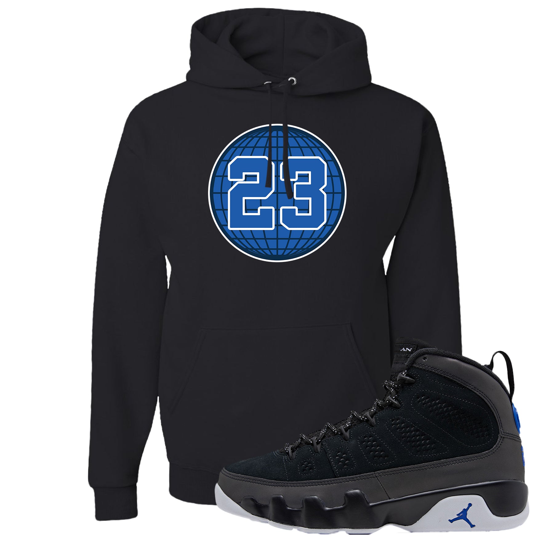 jordan 9 racer blue hoodie