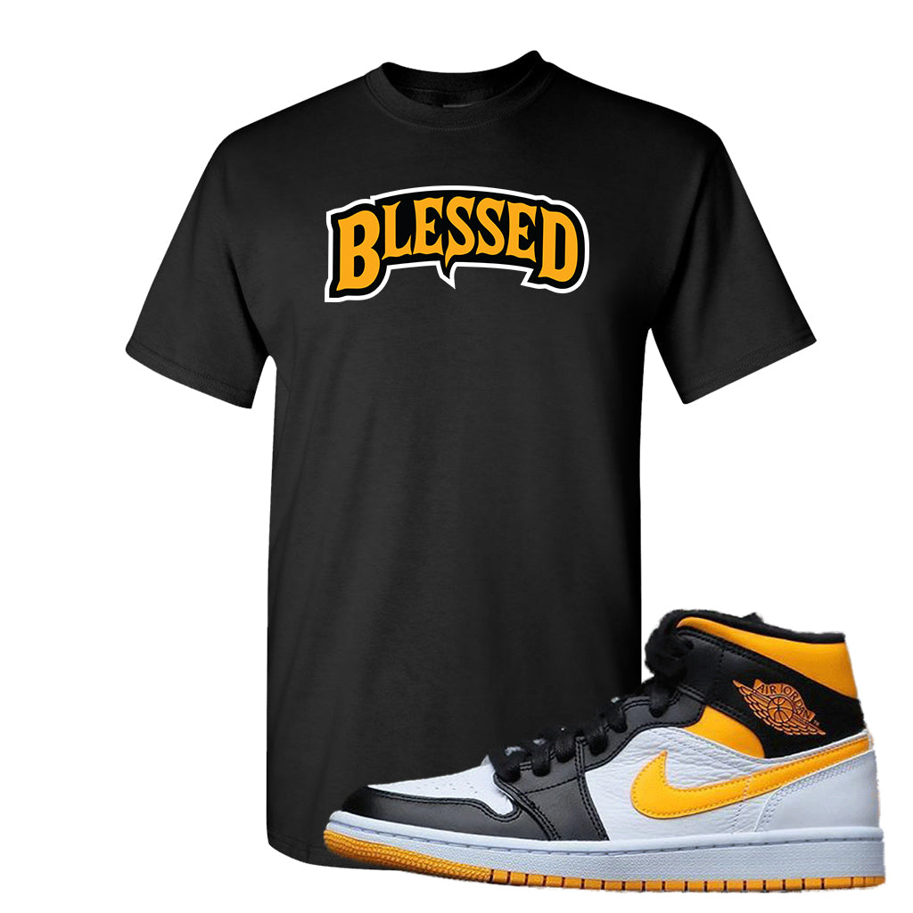 yellow and black jordan 1 shirt