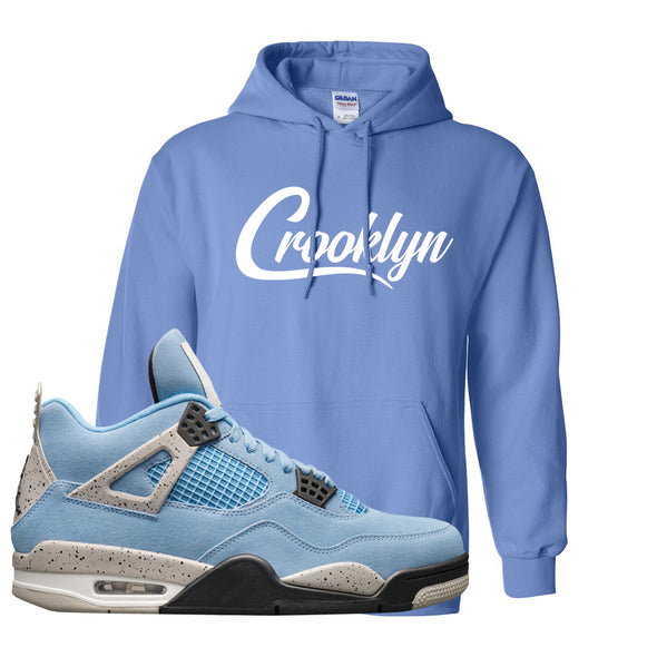 Air Jordan 4 University Blue Hoodie Crooklyn Carolina Blue Cap Swag