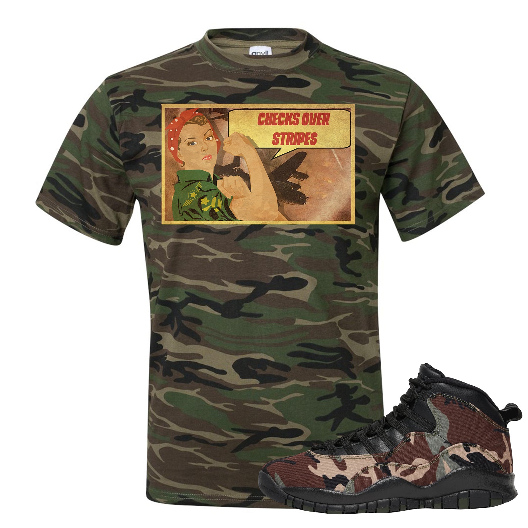 camo jordan 10 shirt