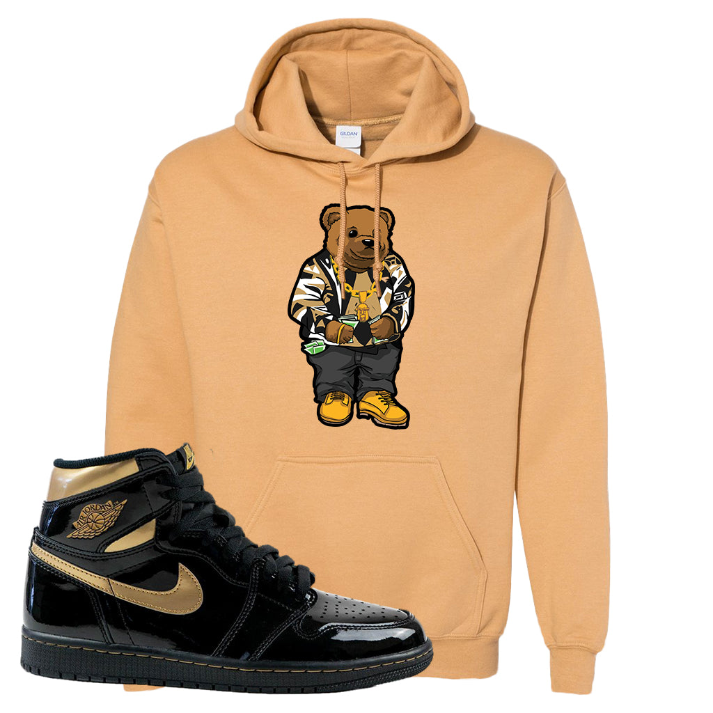 jordan black and gold hoodie