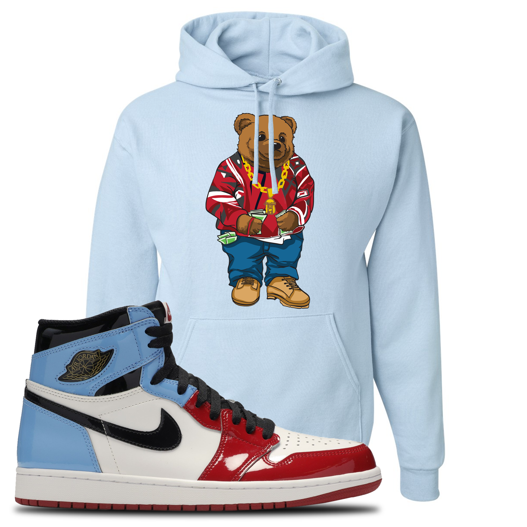 baby blue jordan hoodie