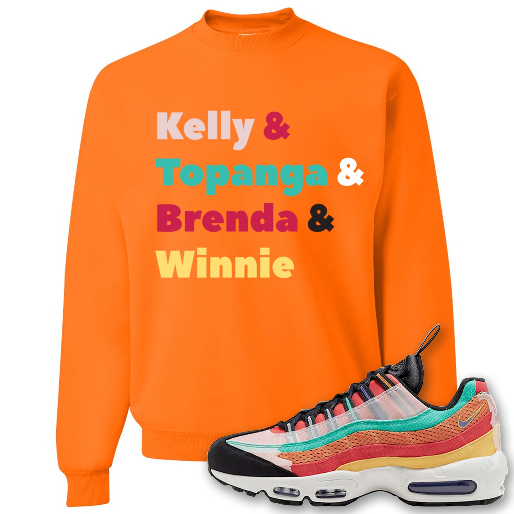 nike orange crew neck