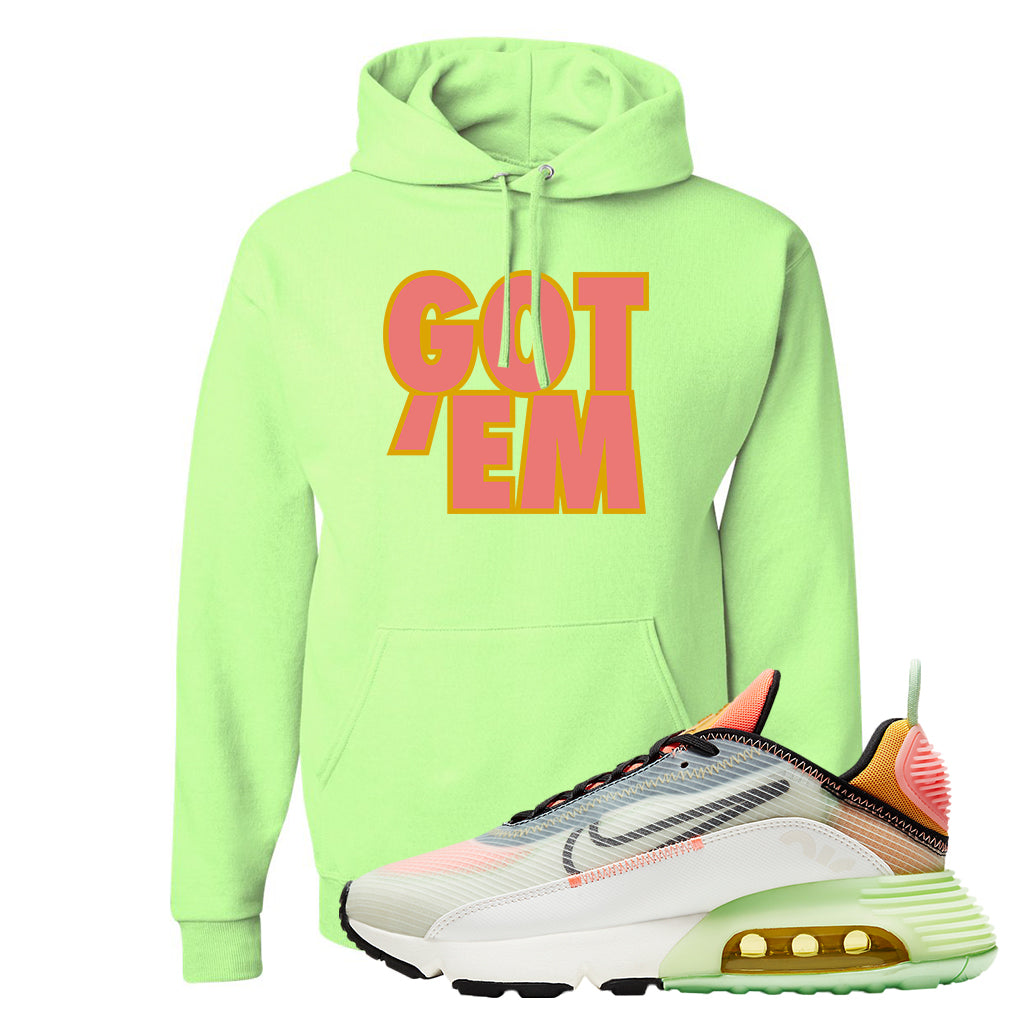 nike air neon hoodie