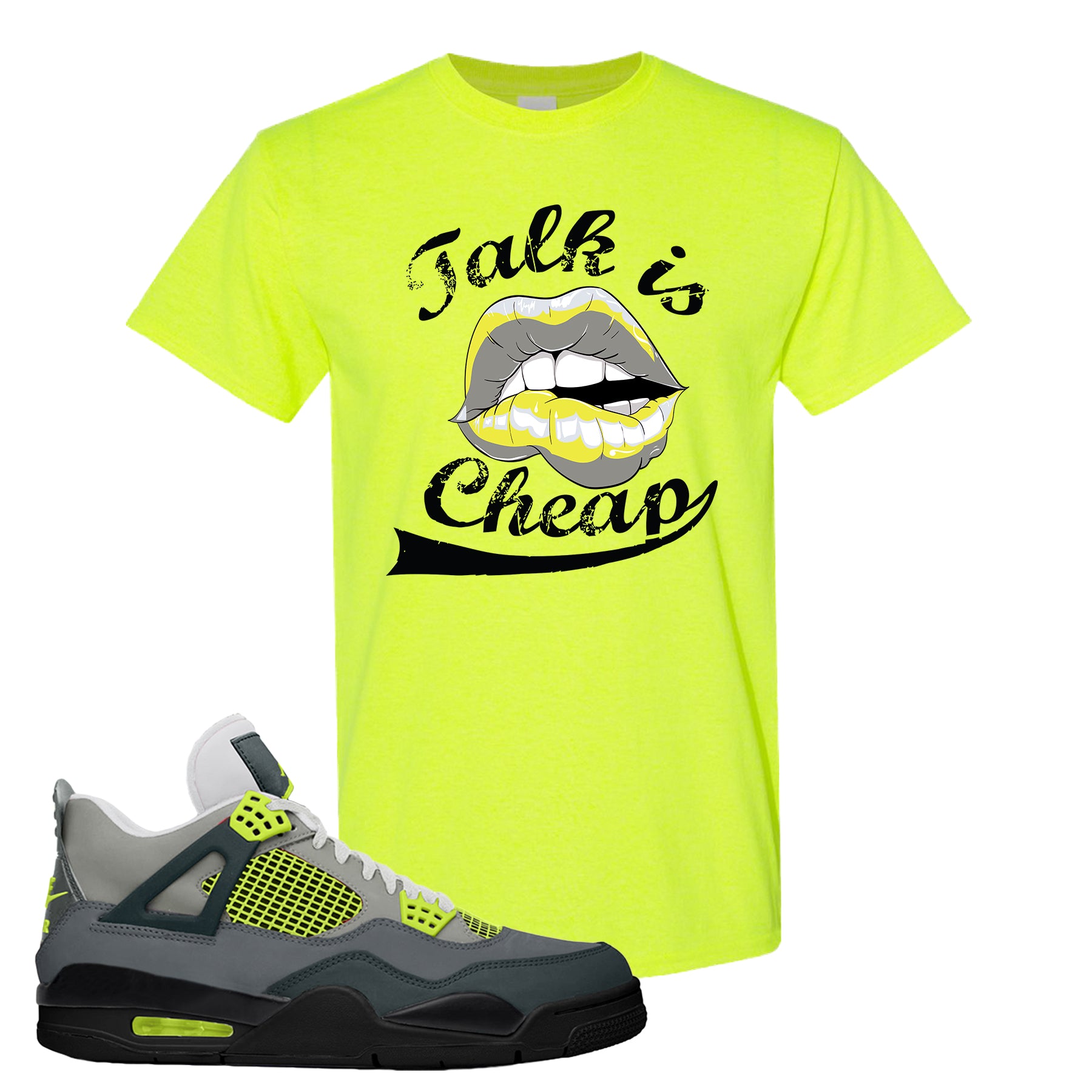 jordan 4 se neon shirt