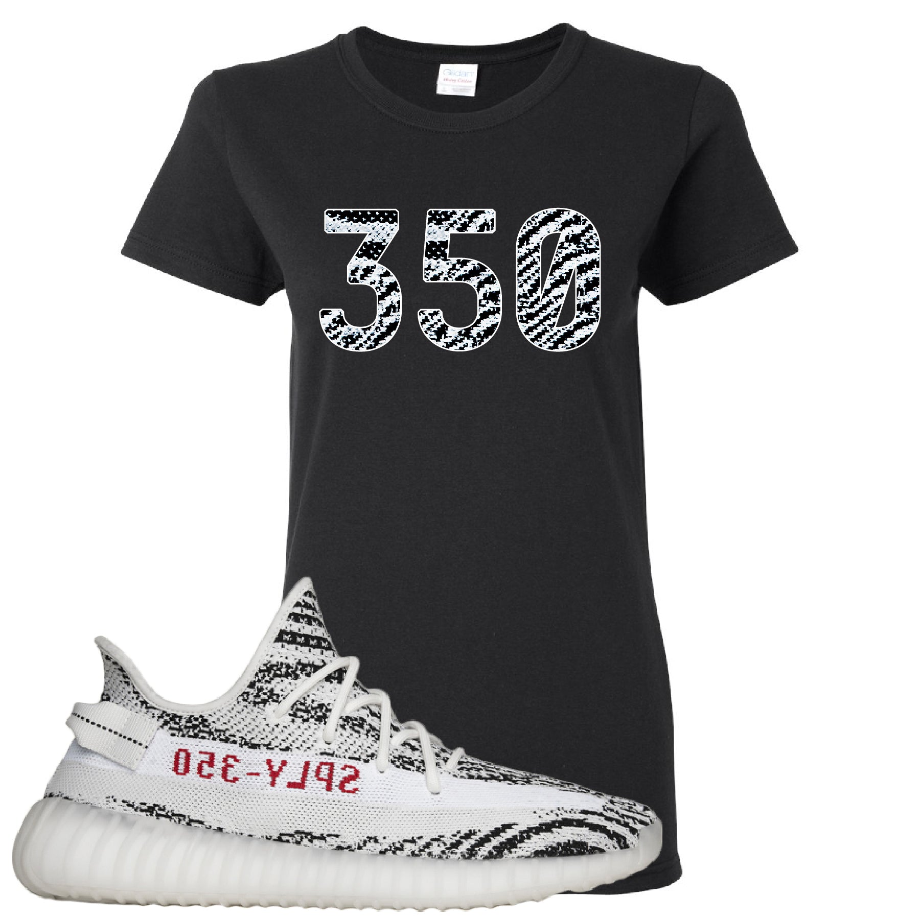Yeezy Boost 350 V2 Zebra 350 Black Sneaker Hook Up Women S T Shirt