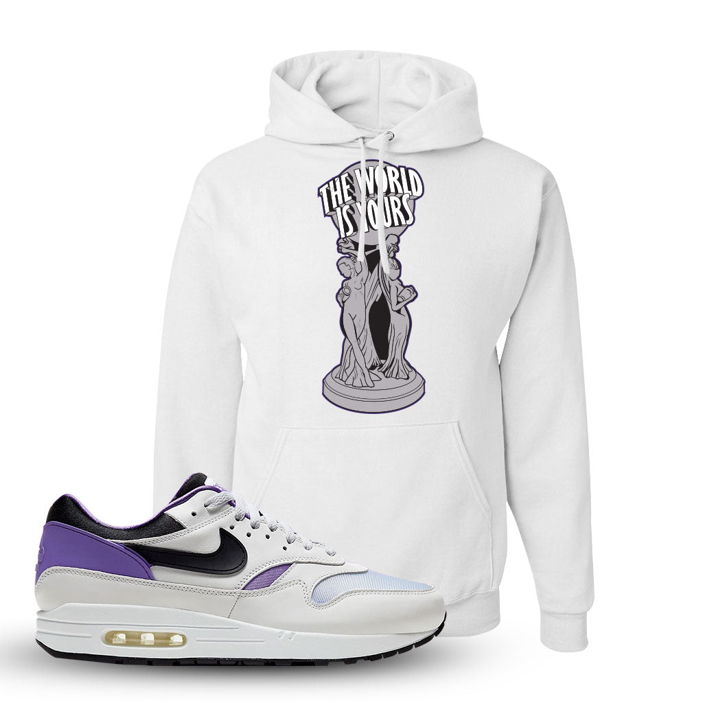 white nike air max hoodie