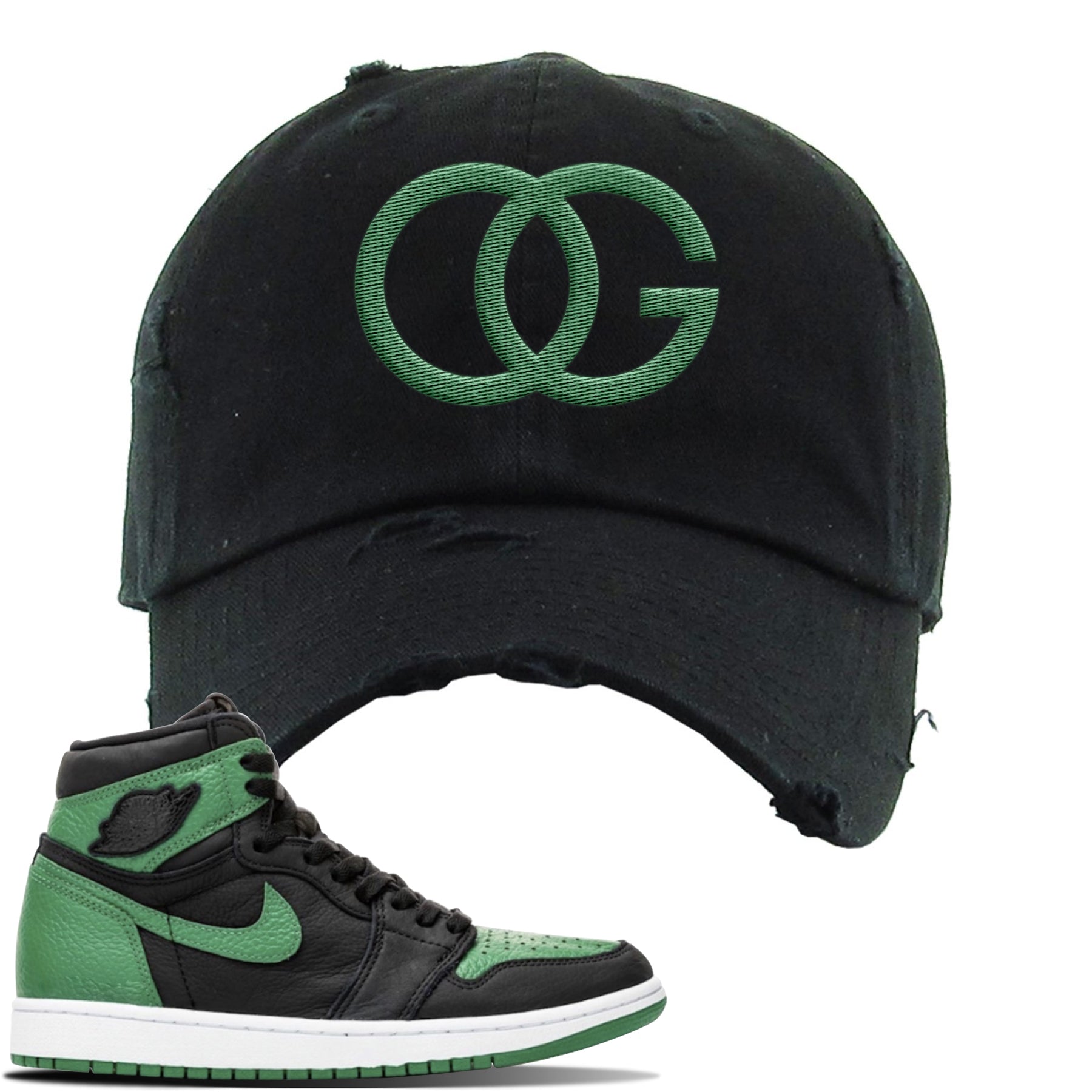 pine green jordan 1 hat