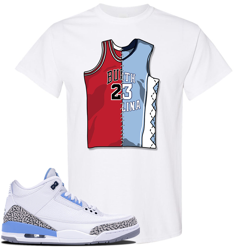 half and half jordan jersey