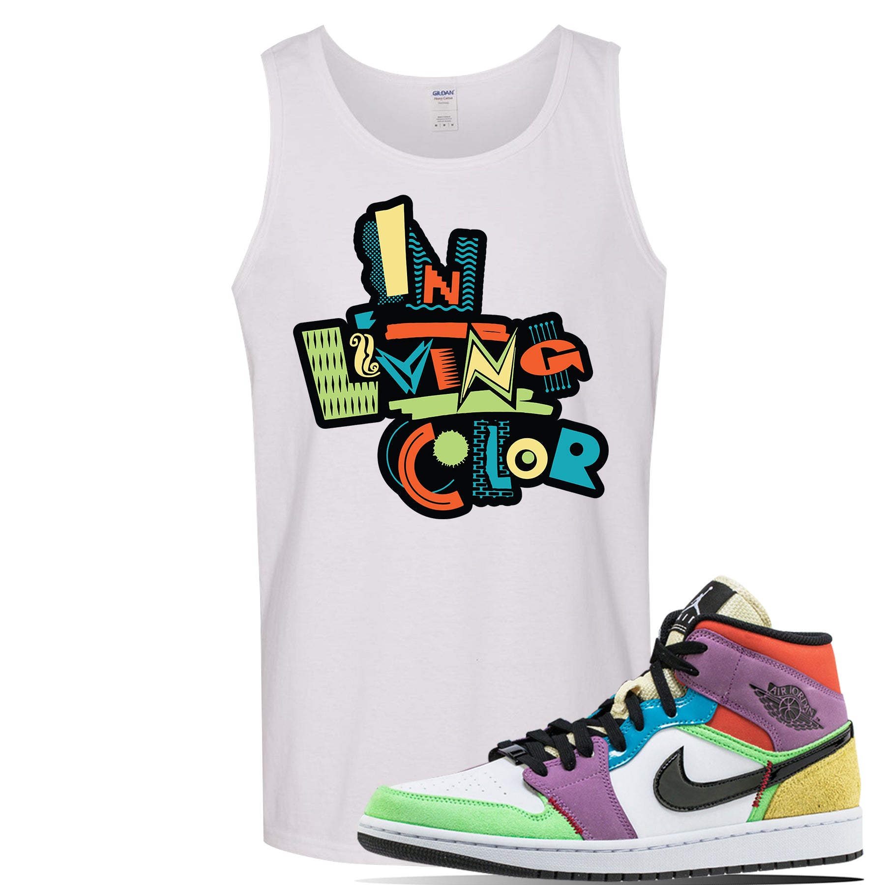 Air Jordan 1 Mid SE Multicolor Tank Top 