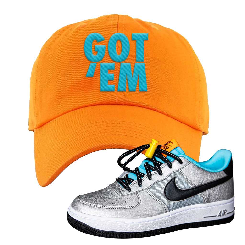 orange nike dad hat