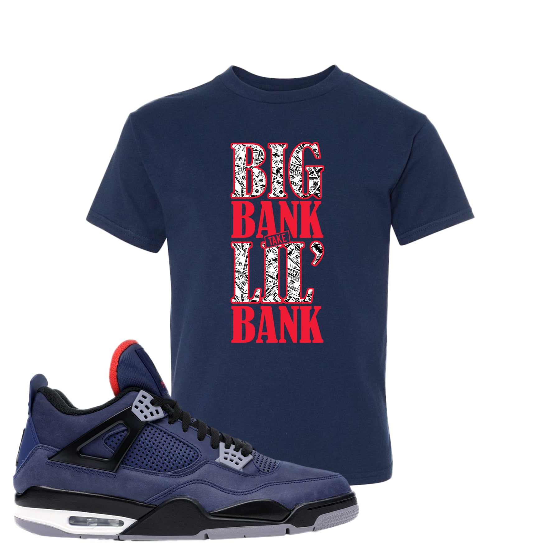 Shirt | Navy, Big Bank Take Lil' Bank 