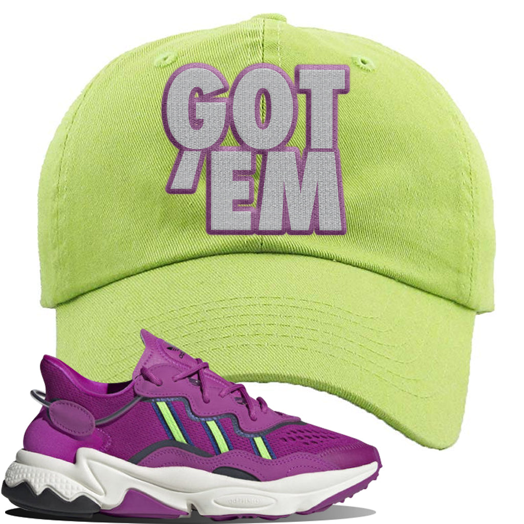 lime green and pink shoes
