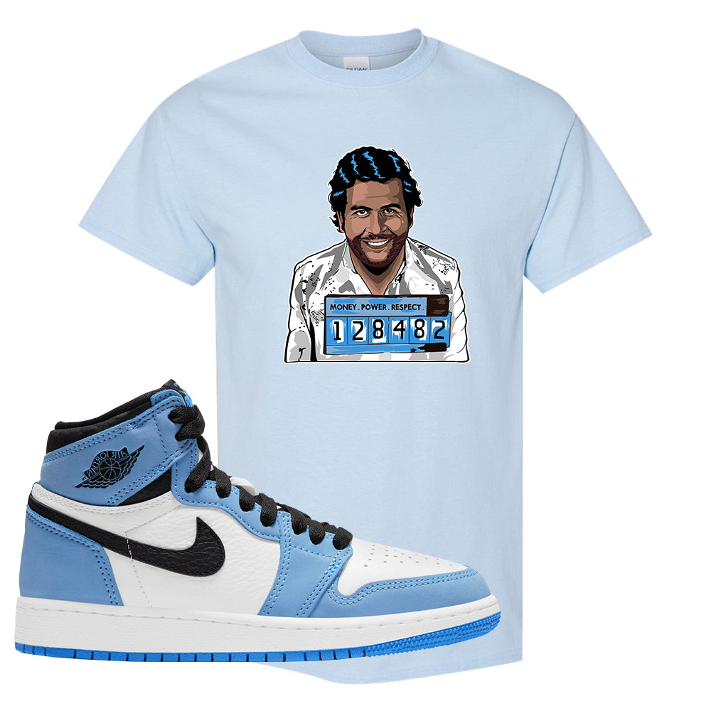 light blue jordan t shirt