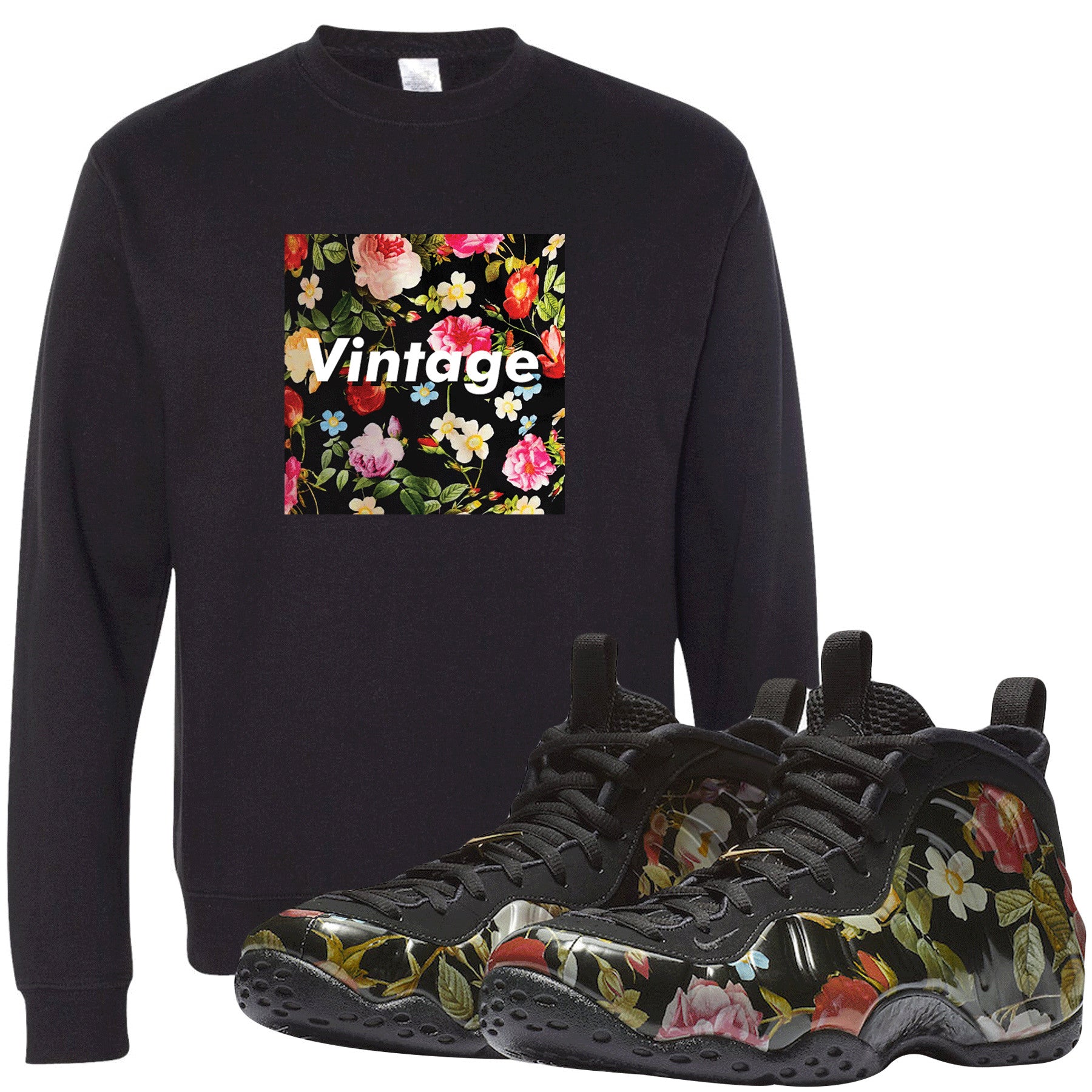 Air Foamposite One Floral Sneaker Hook 