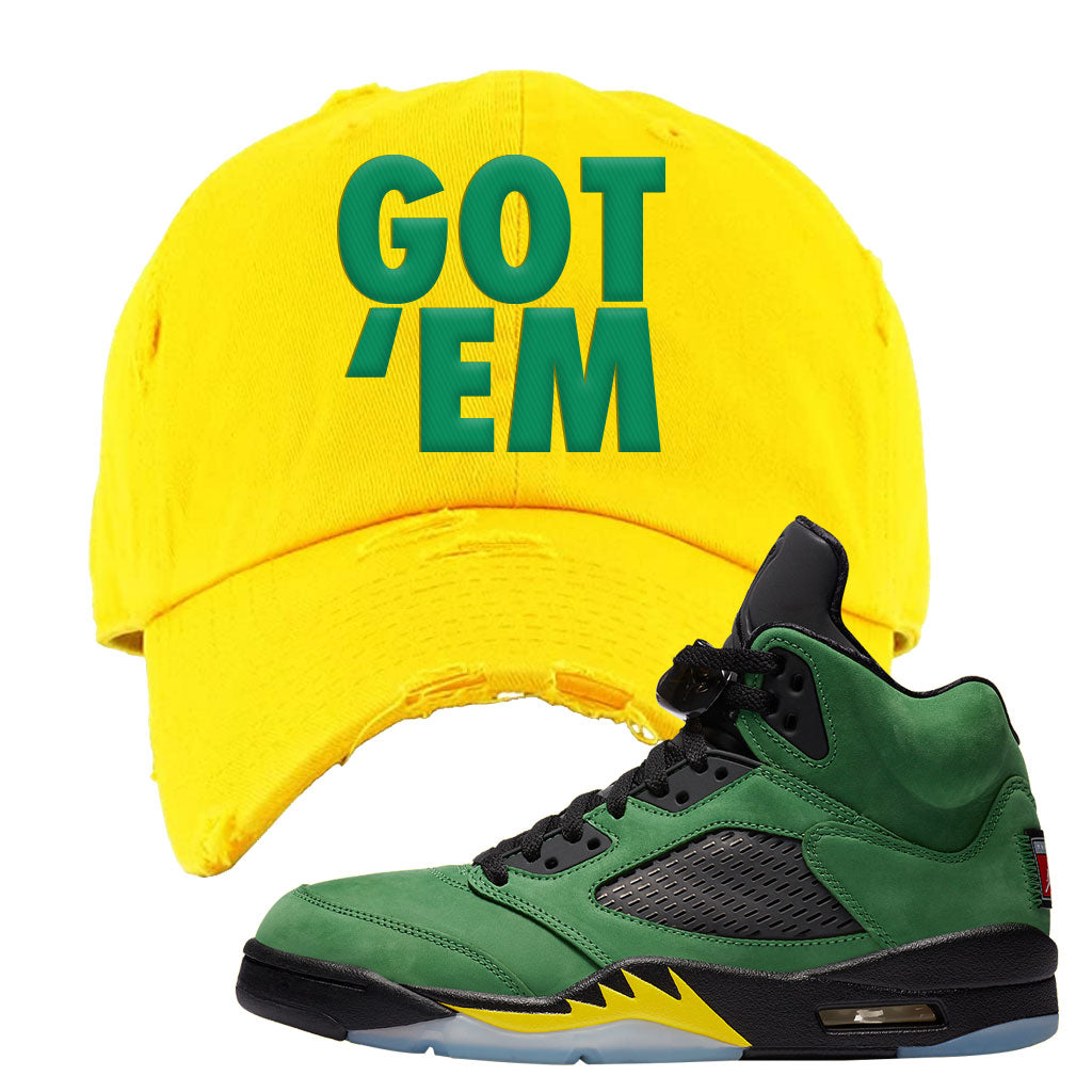 yellow jordan hat