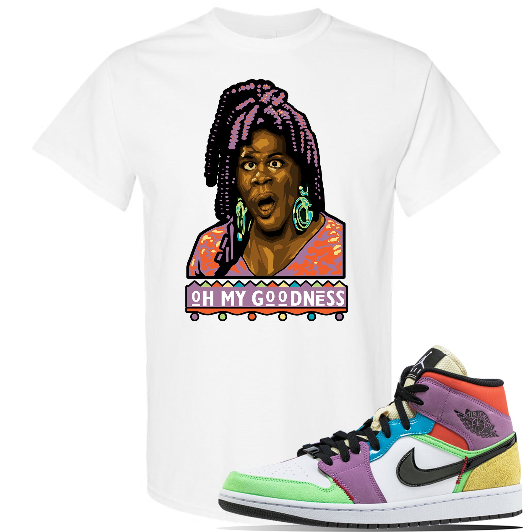 multi color jordan shirt