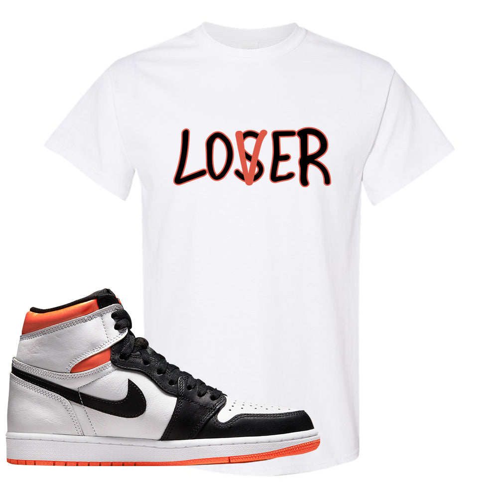 black and orange jordan 1 shirt