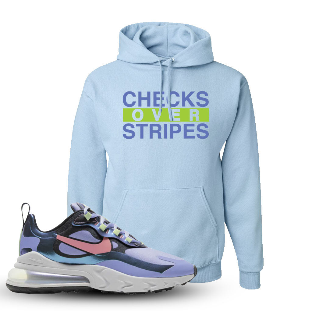 Air Max 270 React Wmns Light Thistle Sneaker Light Blue Pullover Hoodi Cap Swag