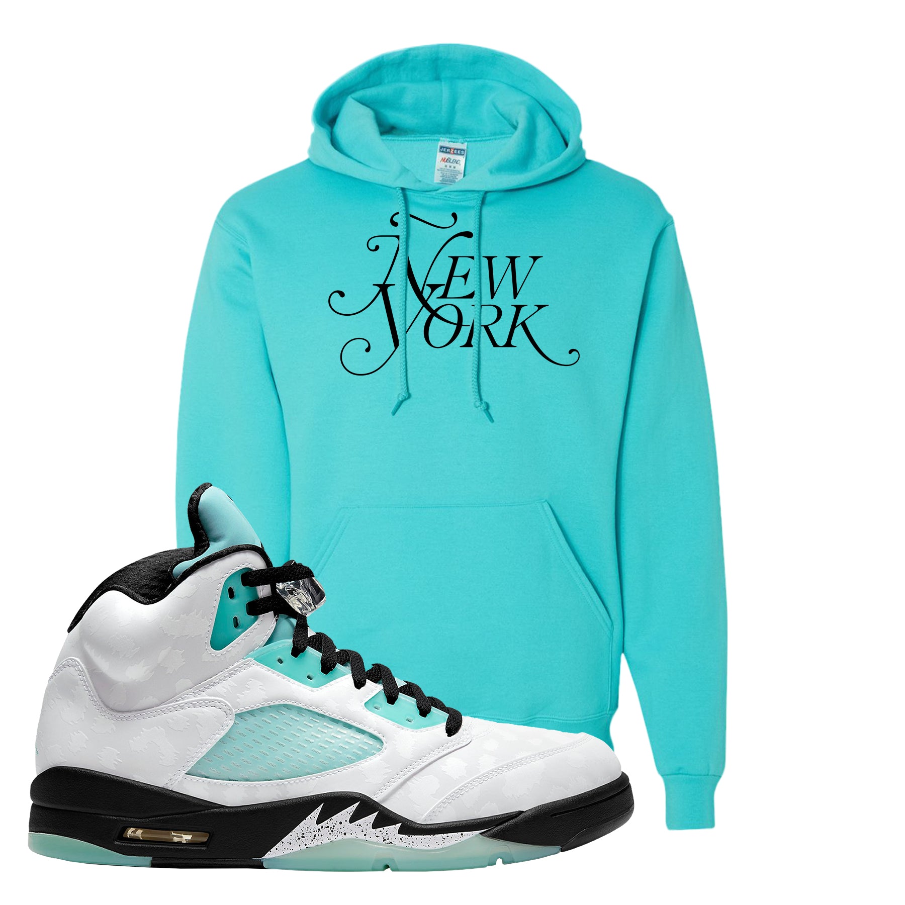 jordan island green hoodie