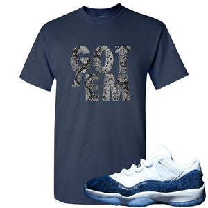 blue snakeskin 11s outfit