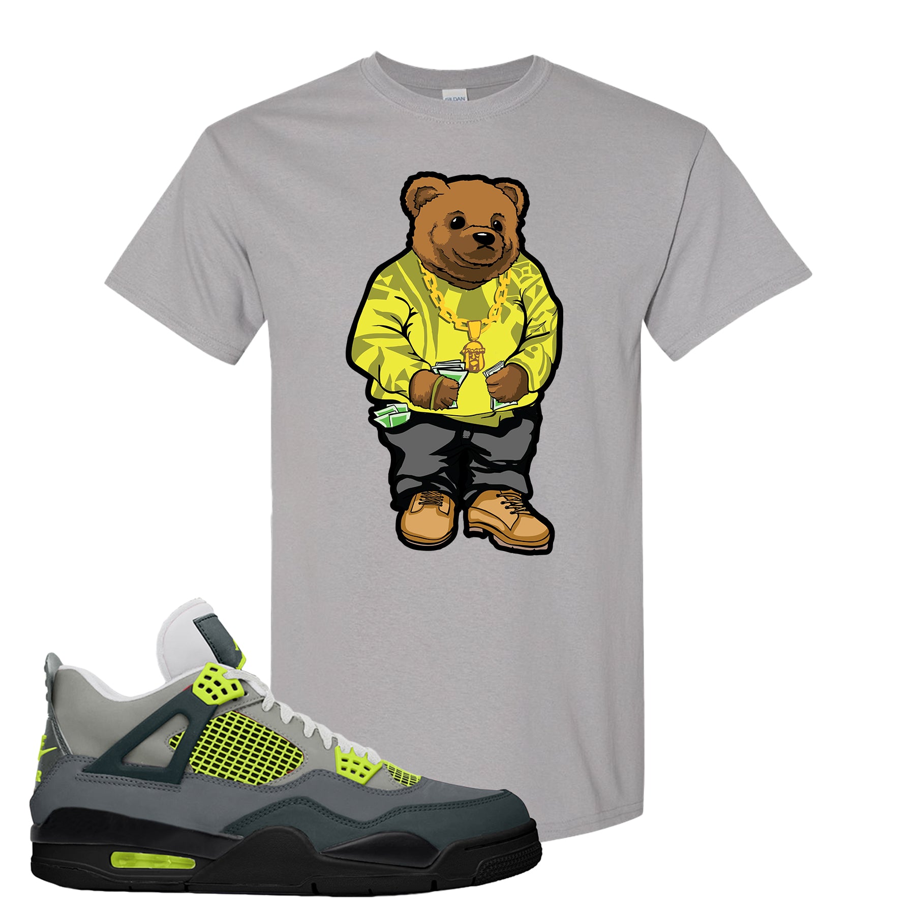 jordan 4 neon shirt nike