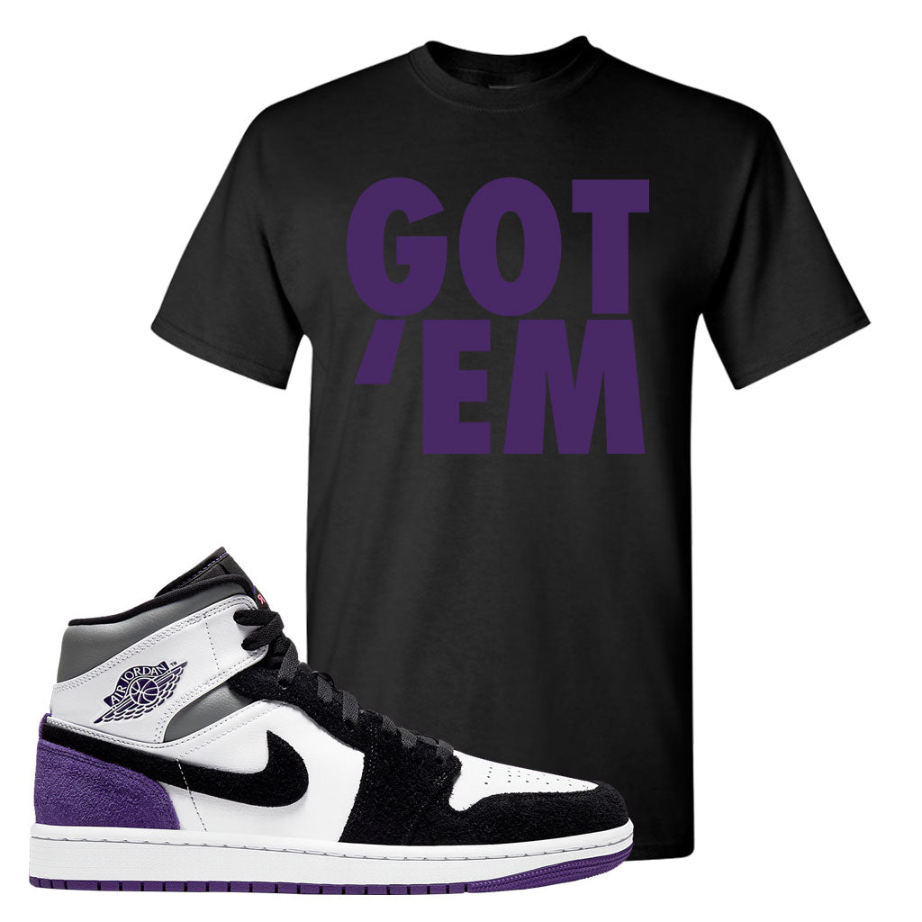 jordan 1 purple shirt