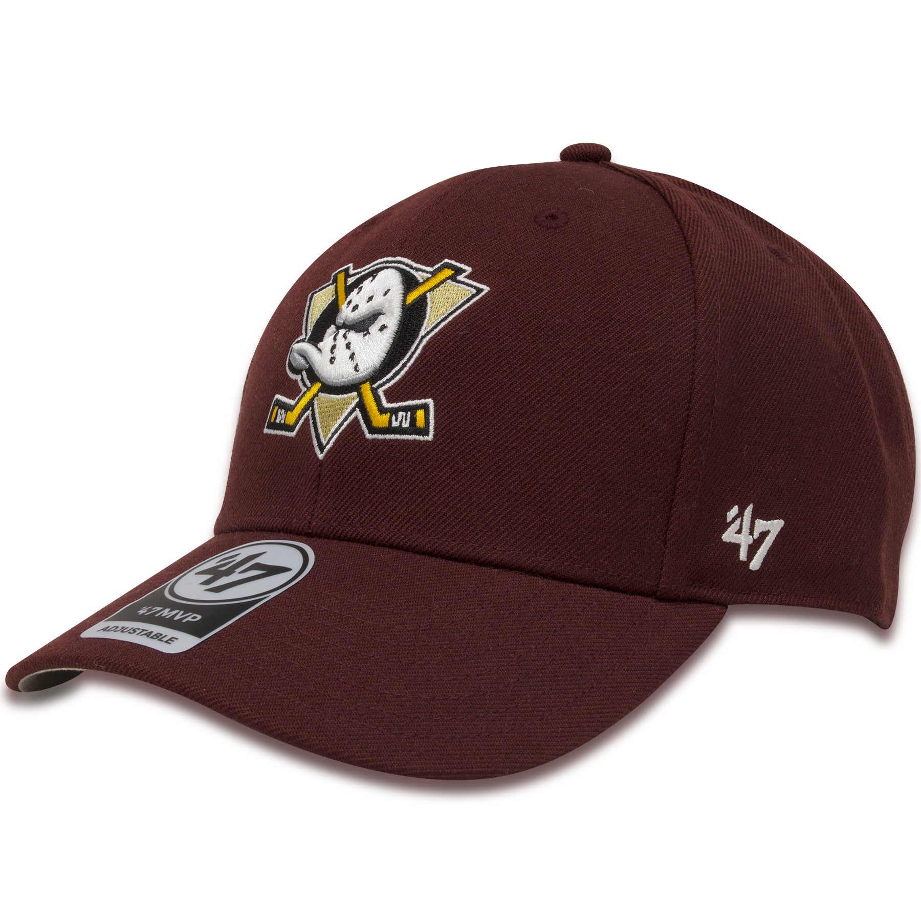 maroon mighty ducks hat