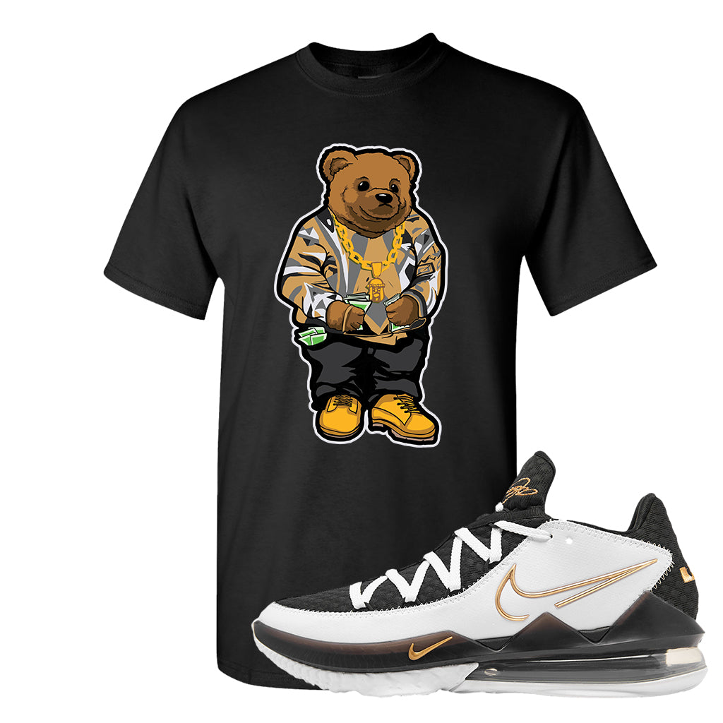 white and gold lebron shirt