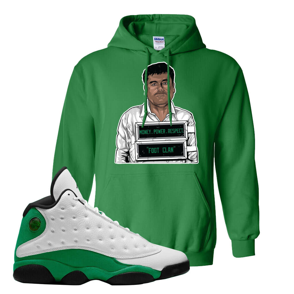 jordan 13 lucky green hoodie