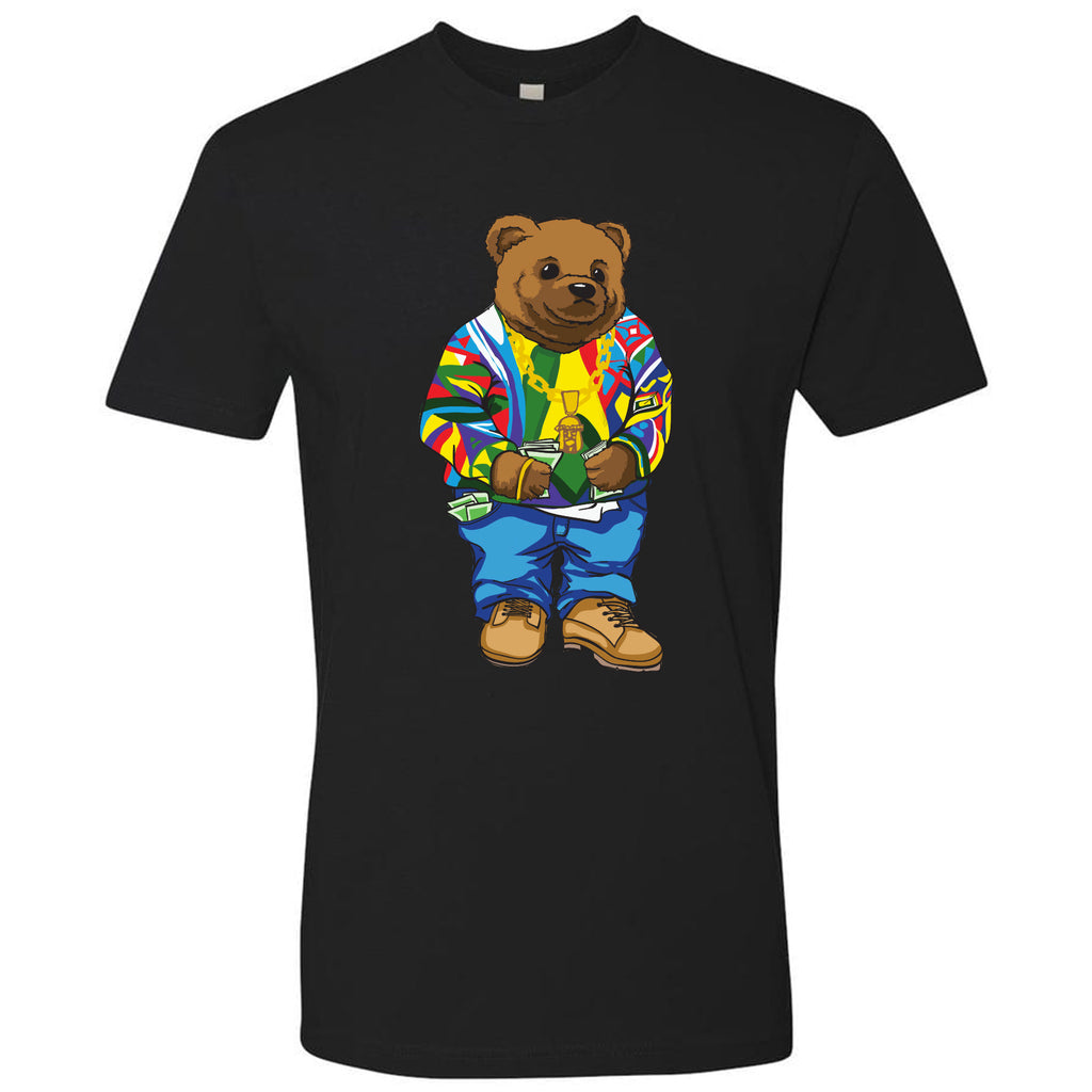 Biggie Smalls Polo Bear Coogi Sweater Inspired Black T-Shirt – Cap Swag