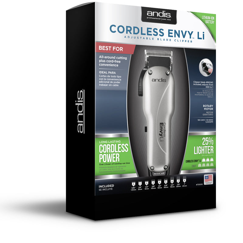 andis envy cordless lithium ion clipper