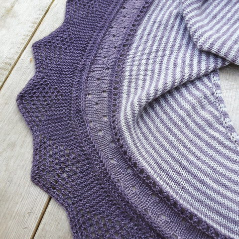 Clary Sage Shawl by Nat Raedwulf, Wolf & Faun Knits PDF Download