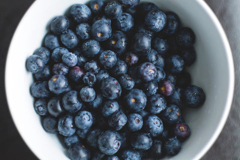 A bowl of berries.