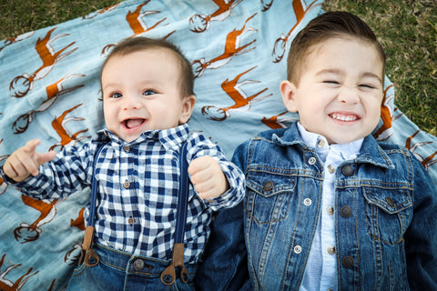 Two happy kids.