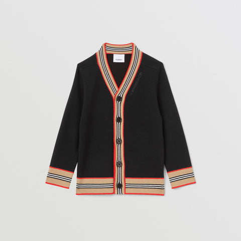 Icon Stripe Detail Monogram Motif Bomber Jacket, Burberry