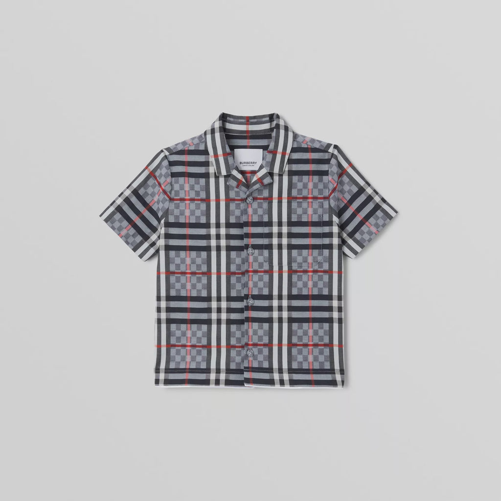 Burberry Baby Short-sleeve Chequerboard Shirt – Petit Pont