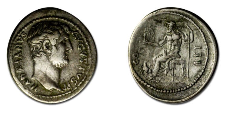 Hadrian Roman challenge coin