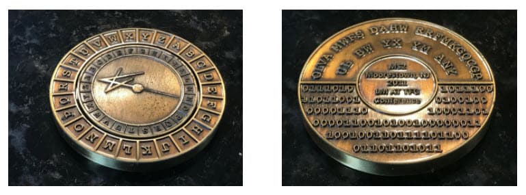 Lockheed Martin Cryptography challenge coin