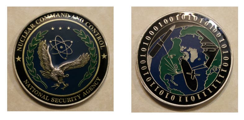 NSA Nuclear Command and Control challenge coin