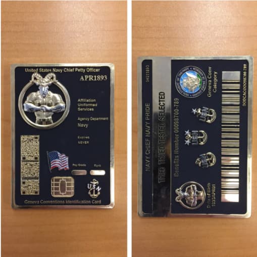 Navy CPO mess challenge coin